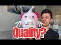 Review of SQEQE Axolotl Stuffed Animal Toy Happy Birthday Axolotl Plush Cute Pink Birthday Plushies