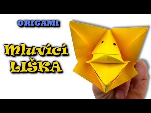 Origami mluvící liška – jak vyrobit mluvící lišku z papíru
