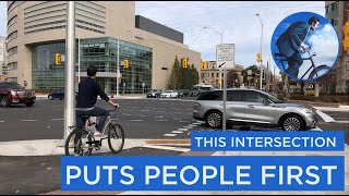 Ottawa's Brand New Laurier-Nicholas Protected Intersection Profile