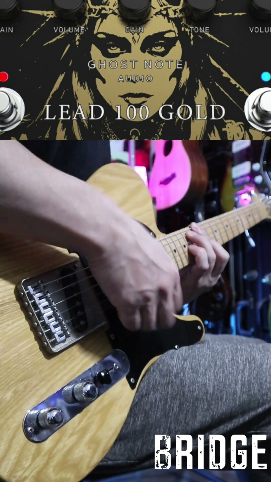 Telecaster/GHOST NOTE AUDIO LEAD 100 GOLD - YouTube