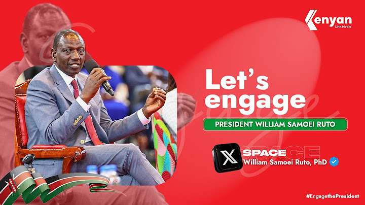 🔴LIVE | PRESIDENT WILLIAM RUTO ENGAGES THE YOUTH ON X SPACE