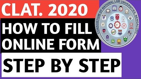 HOW TO FILL CLAT 2020 ONLINE FORM | CLAT  ONLINE FORM| 2020 HOW TO FILL CLAT FORM 2020| how to fill