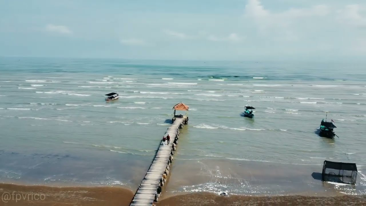 Wisata Pantai Karang Jahe Rembang Video Drone YouTube