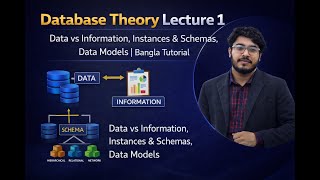 Database Theory Lecture 1 | Data vs. Information, Instances & Schemas, Data Models | Bangla Tutorial