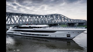 Heesen's 80m GALACTICA (ex Project Cosmos) mastering Dutch Waterways