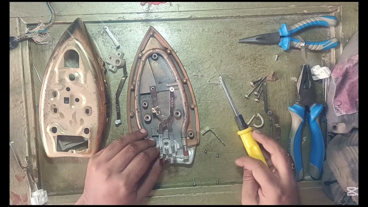 How to change the thermostat National Panasonic iron ka thermostat change karna iron ko maintain krn