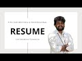 Simple & Effective Resume Writing Tips for Freshers | Telugu ✅