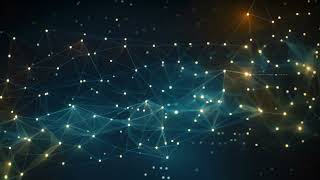 Abstract technology background with connecting dots and lines. Network concept. 3D Rendering,