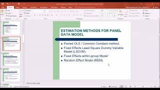 Panel  Estimation Methods  #Econometrics #Gujrati #FaizanNoorBhutta