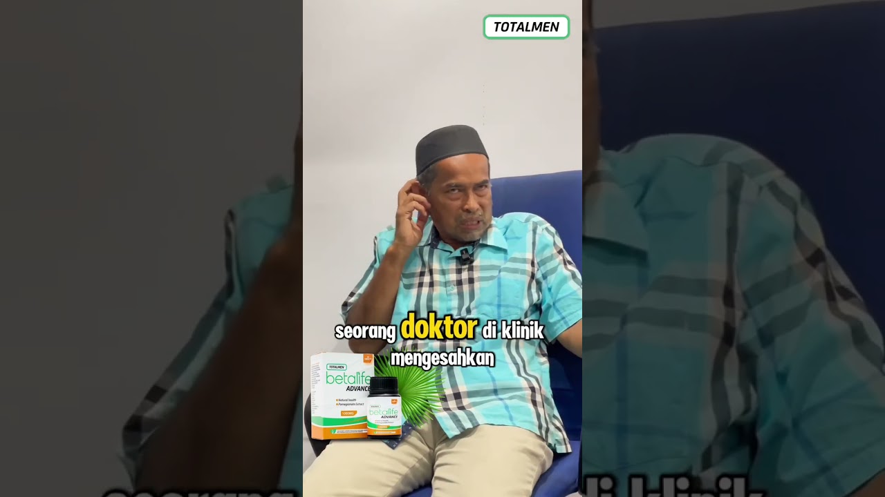 Kencing tak tersekat macam dulu