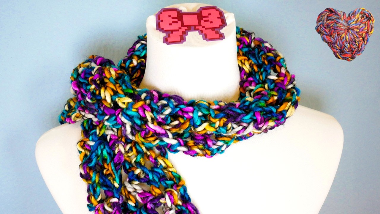 Häkeln | Schal in 30min?! Super einfache Anleitung für Anfänger | Frühlingsprojekt