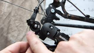 Shimano Tourney derailleur installation