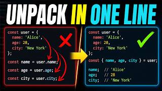 JavaScript Destructuring: Unpack Objects & Arrays in One Line