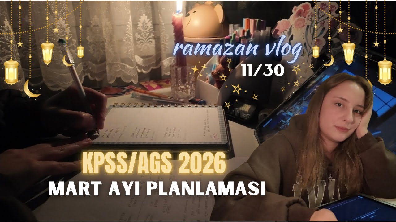 Mart Ayı Hedeflerim, Çalışma Programı..🎯 | kpss/ags 2026 💫 #kpss #ags 