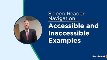 Navigating the Web as a Blind Person: Accessible vs. Inaccessible Websites