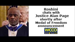 Roshini Chats With Justice Alan Page Shortly After Medal Of Freedom Announcement