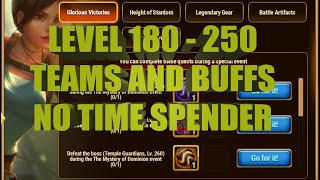 Hero Wars - Lara's Glory - Temple Guardians LVL 180 to LVL 250 #herowars #хроникихаоса