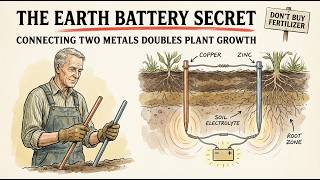 Connecting Two Metals Doubles Plant Growth — The “Earth Battery” Secret