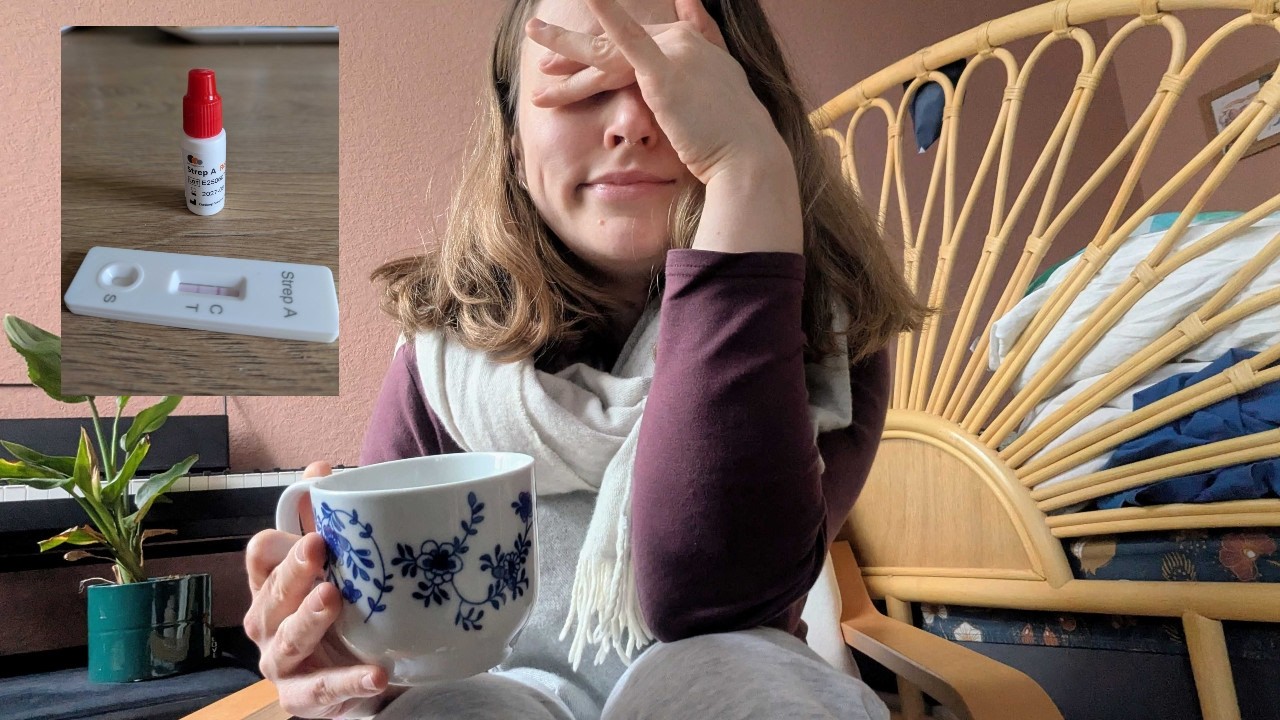 Tja, ich habe Scharlach bekommen