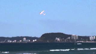 Hobby King Bixler RC Glider on the beach - Sony HDR PJ760VE Test