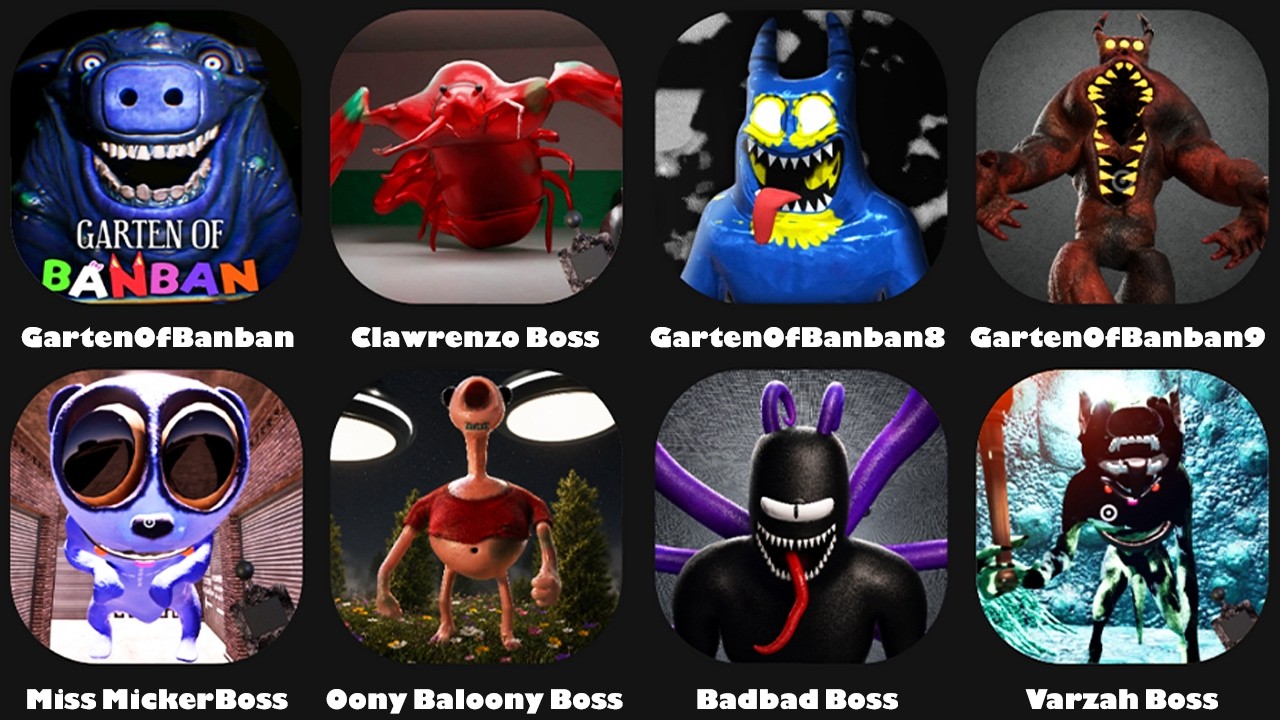 Garten of Banban 9 Last Ticket to the Abyss All Bosses Jumpscares