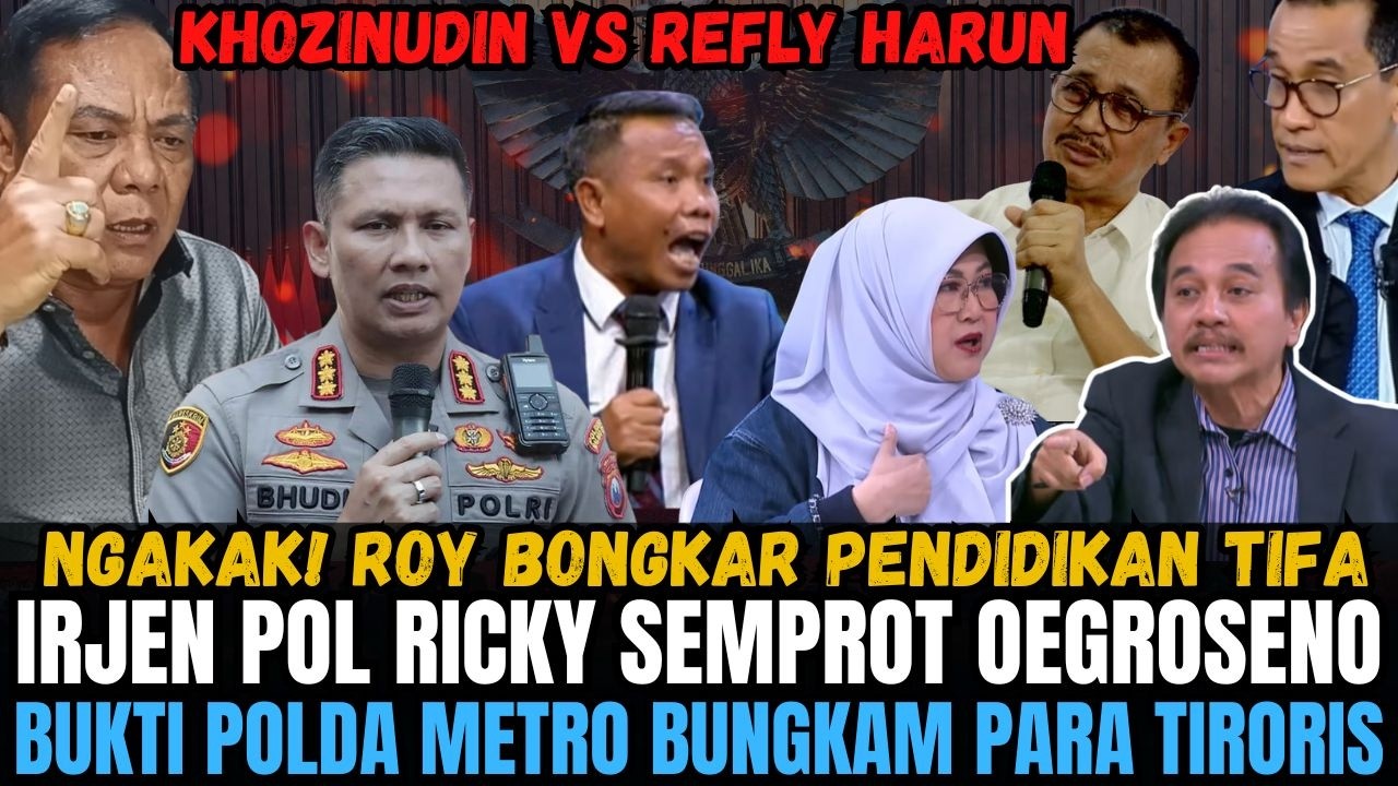 ROY SURYO BONGKAR JEJAK PENDIDIKAN TIFA! IRJEN POL RICKY SEMPROT PENGETAHUAN HUKUM DARI OEGROSENO