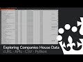 Exploring data from Companies House