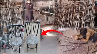 How To Make Iron Victoria Chair ||New Design Chair Making||Metal Frame Chair How To Make in Workshop