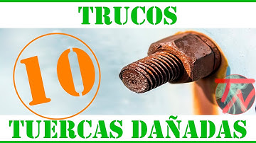 10 TRUCOS 🔩 Para sacar TUERCAS ATASCADAS y REDONDEADAS Barridas Agarrotadas (Solución 100%) 🥵