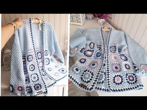 Video 1.  Motifli hırka yapımı /Crochet Cardıgan