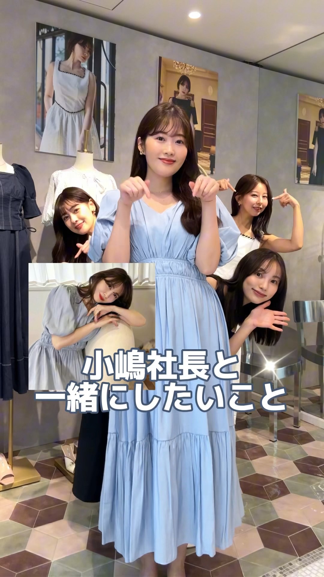 美品✨Herlipto コート　ビジュボタン　Sこじはる ホワイト系　ウール 美品✨Herlipto コート ビジュボタン Sこじはる ホワイト系 ウール