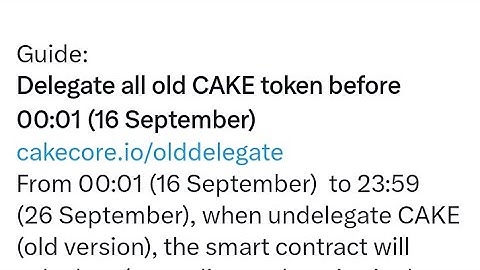 Cake core delegate new methode # dore ibyo ugomba gukora kuri account yawe ya cake core byihuse