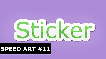 Speed Art - Sticker Text Effect (GIMP)