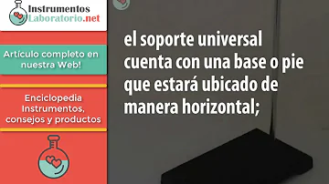 ¿Qué tipo de material es el soporte universal?