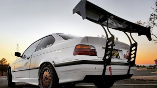 Mive Battle Aero Chis Mount Wing On A Bmw E36