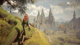 [4K] Relaxing Autumn Walk Through the Entire Map | Hogwarts Legacy Ambience &amp; Music