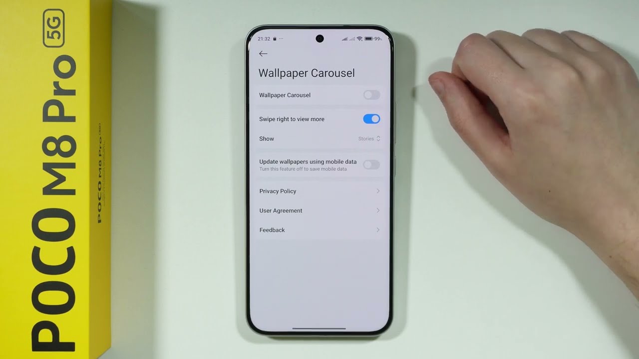 POCO M8 Pro 5G: How to Turn ON/OFF Auto Wallpaper Change (Wallpaper Carousel)