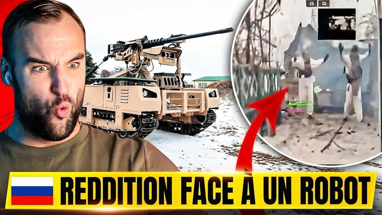 Trois soldats russes se rendent face à un drone robot ukrainien ?!