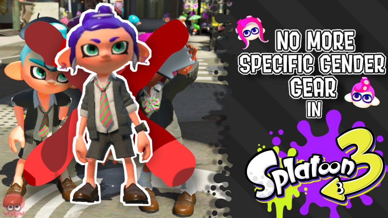 Will the specific gender gears return in Splatoon 3? Splatoon 3 video analysis !READ DESC