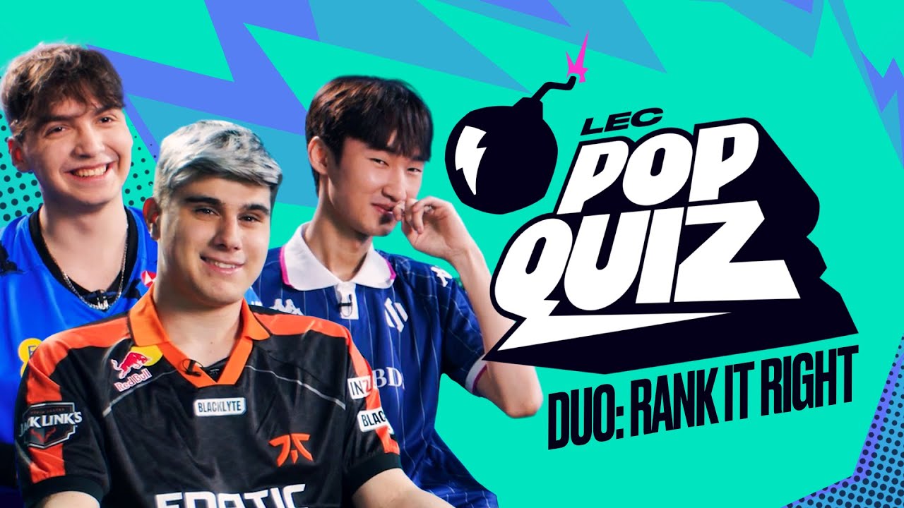 LEC Pop Quiz Duo: Rank it right!