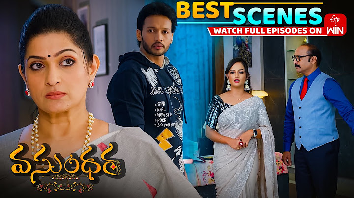 Vasundara Best Scenes:18th June 2025 Episode Highlights|Watch Full Episode on ETV Win