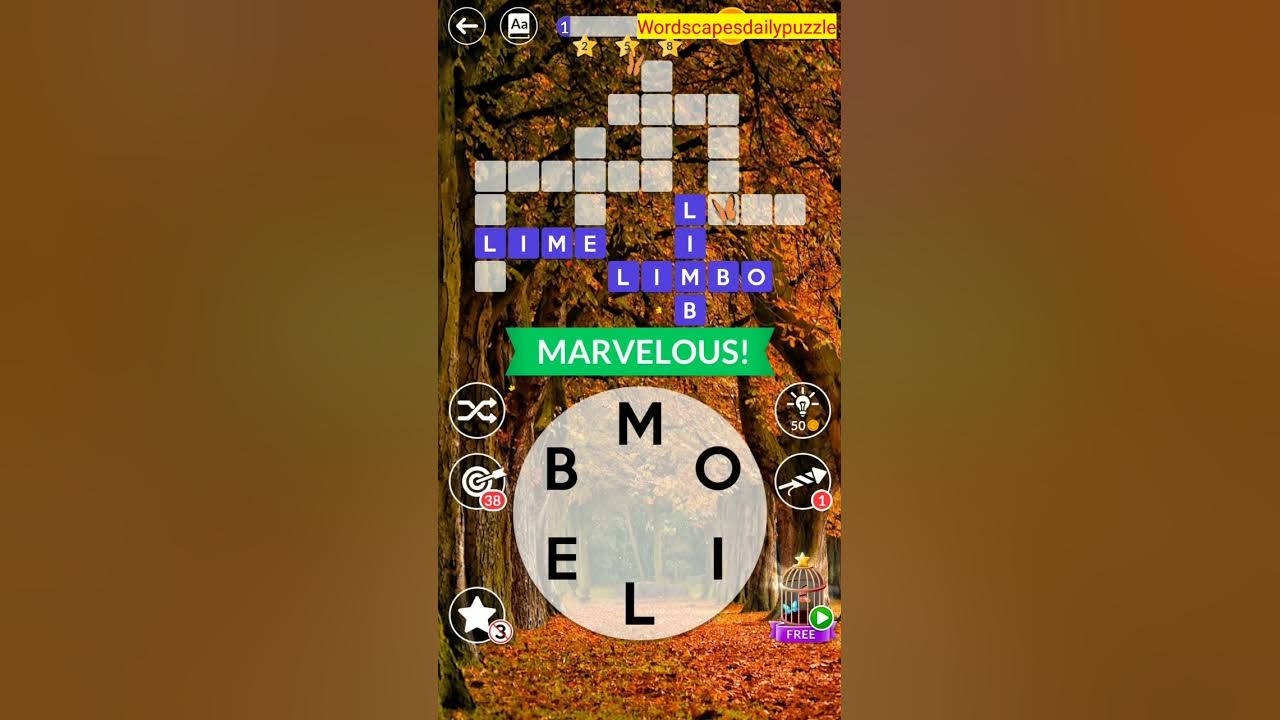 WORDSCAPES Daily Puzzle October 4, 2023 YouTube