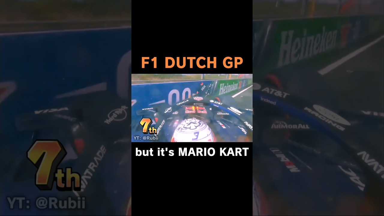 F1 Dutch GP but it's Mario Kart 🇳🇱 #f1 #dutchgp #mariokart #f1memes #f1highlights