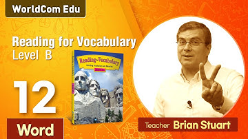 Reading for Vocabulary WORD | Level B | Lesson 12 |  Brian Stuart I ( Learn English )