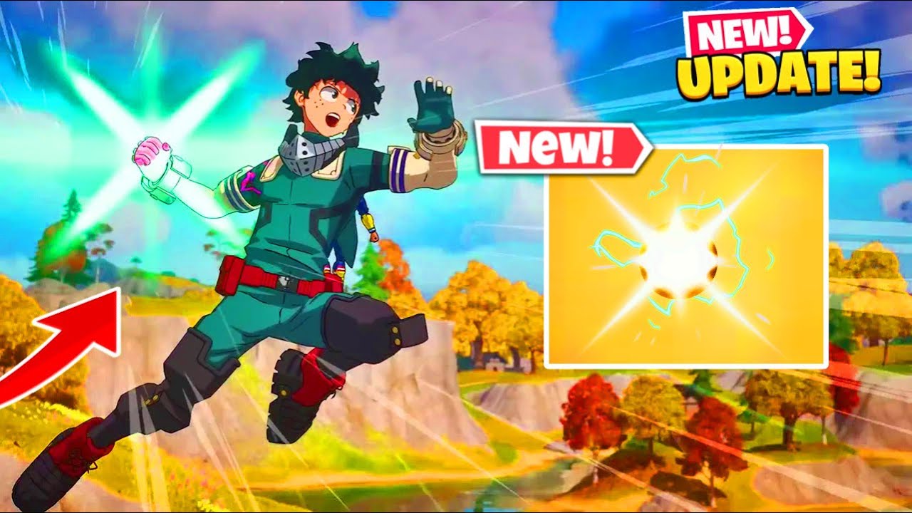 *NEW* FORTNITE x MY HERO ACADEMIA COLLAB! (New Deku’s Smash Mythic ...