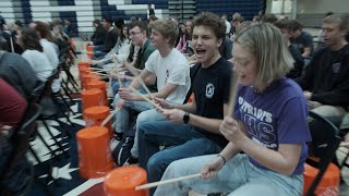 Drummer And Inspirational Speaker Clint Pulver At American Heritage