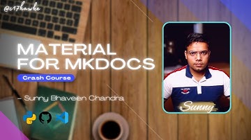 How to create beautiful documentation? | Material for mkdocs | Crash Course  | #c17hawke