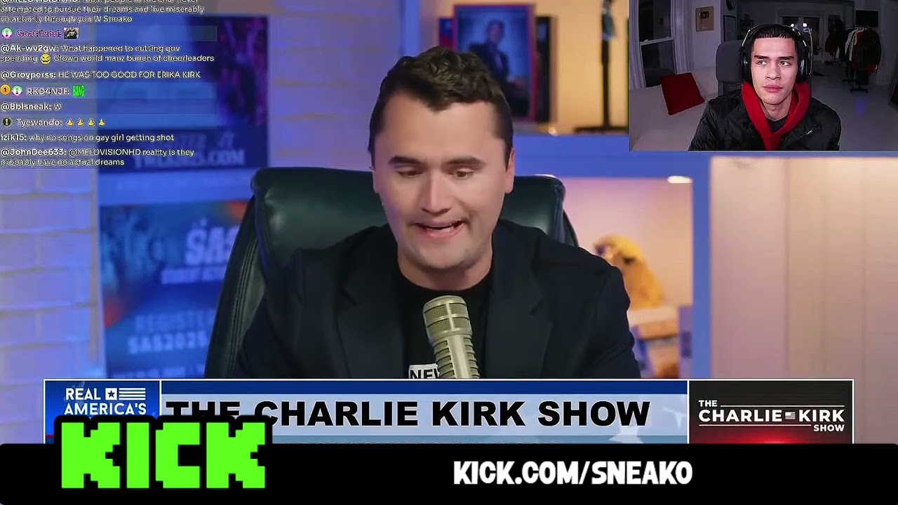 SNEAKO reacts to old video of Charlie Kirk on Iran
