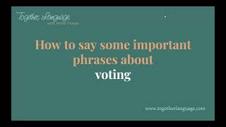 Talking about voting and civic engagement this election season