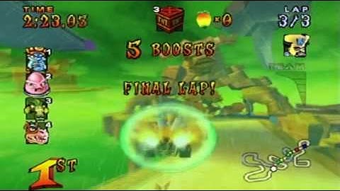 Crash Nitro Kart PS2 Gameplay Thunder Struck N Tropy